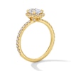 Thumbnail Image 5 of 1-1/2 CT. T.W. Oval Certified Lab-Grown Diamond Frame Engagement Ring in 18K Gold (D/IF)