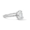 Thumbnail Image 3 of 2-1/2 CT. T.W. Oval Certified Lab-Grown Diamond Hidden Frame Engagement Ring in Platinum (D/IF)