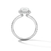 Thumbnail Image 2 of 3-5/8 CT. T.W. Radiant-Cut Certified Lab-Grown Diamond Frame Engagement Ring in Platinum (D/IF)