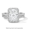 Thumbnail Image 6 of 3-5/8 CT. T.W. Radiant-Cut Certified Lab-Grown Diamond Frame Engagement Ring in Platinum (D/IF)