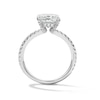 Thumbnail Image 2 of 2-1/2 CT. T.W. Princess-Cut Certified Lab-Grown Diamond Hidden Frame Engagement Ring in Platinum (D/IF)