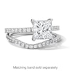 Thumbnail Image 5 of 2-1/2 CT. T.W. Princess-Cut Certified Lab-Grown Diamond Hidden Frame Engagement Ring in Platinum (D/IF)
