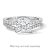 Thumbnail Image 6 of 2-1/2 CT. T.W. Princess-Cut Certified Lab-Grown Diamond Hidden Frame Engagement Ring in Platinum (D/IF)