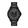 Thumbnail Image 1 of Men's Armani Exchange Black Ion-Plated Stainless Steel Watch with Gray Dial (Model: AX2464)