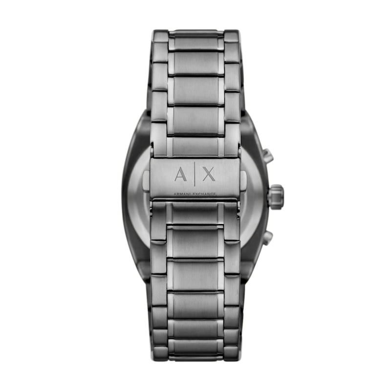 Main Image 4 of Men's Armani Exchange Gunmetal Ion-Plated Stainless Steel Chronograph Watch with Black Dial (Model: AX2823)