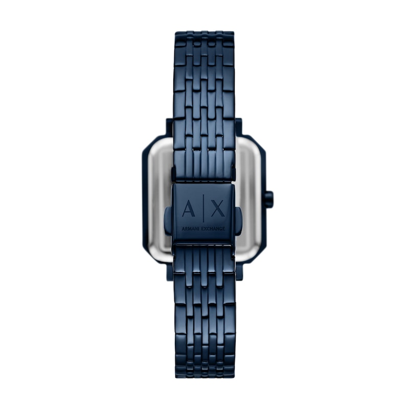 Main Image 4 of Ladies' Armani Exchange Blue Ion-Plated Stainless Steel Watch with Blue Dial (Model: AX5730)