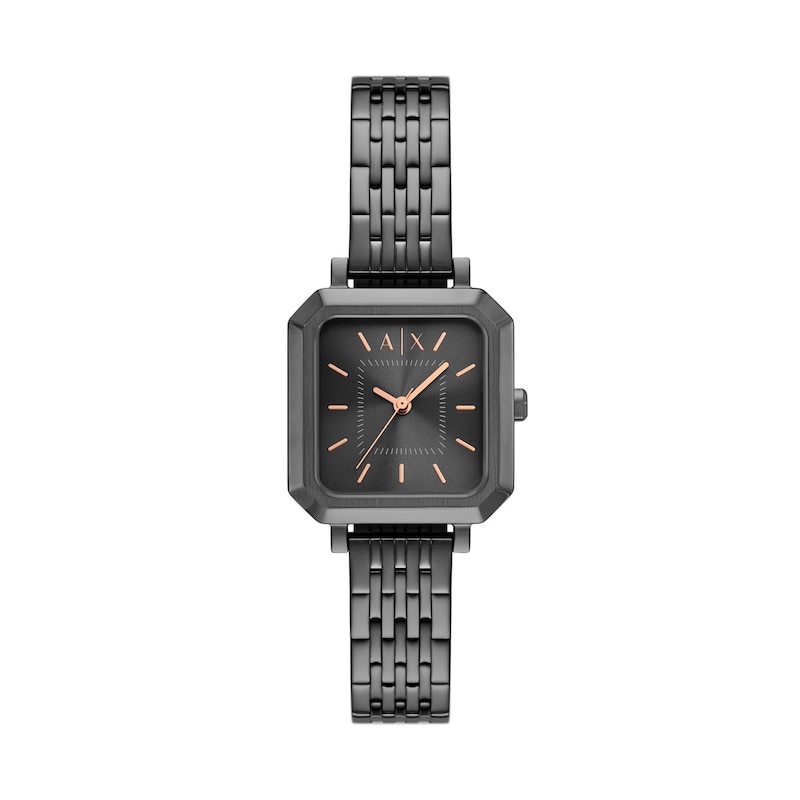 Main Image 1 of Ladies' Armani Exchange Gray Ion-Plated Stainless Steel Watch with Gray Dial (Model: AX5732)