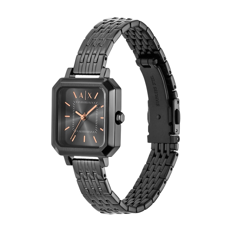 Main Image 3 of Ladies' Armani Exchange Gray Ion-Plated Stainless Steel Watch with Gray Dial (Model: AX5732)