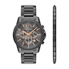 Thumbnail Image 1 of Men's Armani Exchange Gunmetal Gray Chronograph Watch with Gray Dial and Hematite Bracelet Set (Model: AX7170SET)