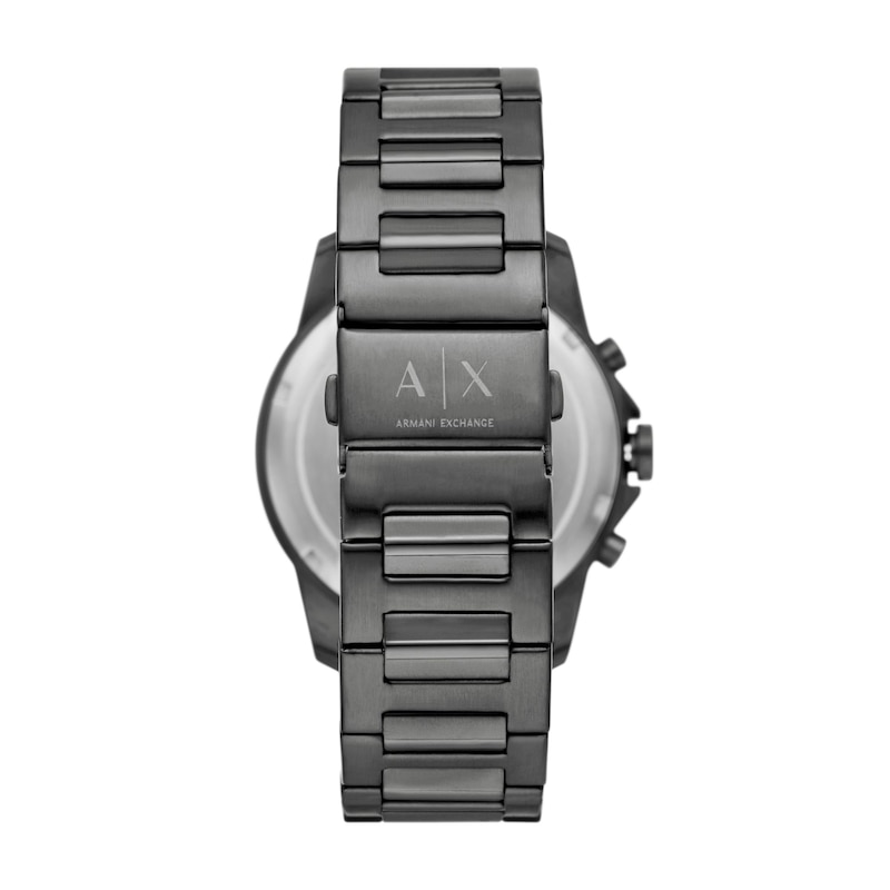 Main Image 5 of Men's Armani Exchange Gunmetal Gray Chronograph Watch with Gray Dial and Hematite Bracelet Set (Model: AX7170SET)