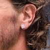 Thumbnail Image 2 of 1/8 CT. T.W.  Lab-Grown Multi-Diamond Stud Earrings in Sterling Silver (F/VS2)