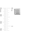 Thumbnail Image 2 of 1/8 CT. T.W.  Lab-Grown Multi-Diamond Stud Earrings in Sterling Silver (F/VS2)
