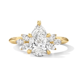 2-1/2 CT. T.W. Pear-Shaped  Certified Lab-Grown Diamond Ring in 14K Gold (F/VS2)