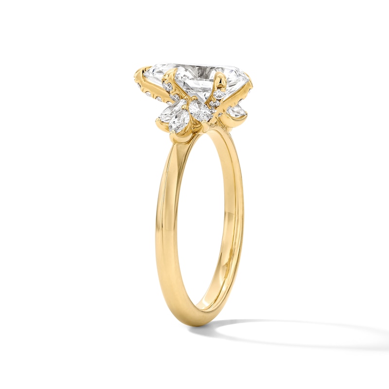 Main Image 5 of 2-1/2 CT. T.W. Pear-Shaped  Certified Lab-Grown Diamond Ring in 14K Gold (F/VS2)