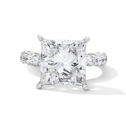 Vera Wang Love Collection 9.45 CT. T.W. Princess Certified Lab-Grown Diamond Engagement Ring in 14K White Gold (F/VS2)
