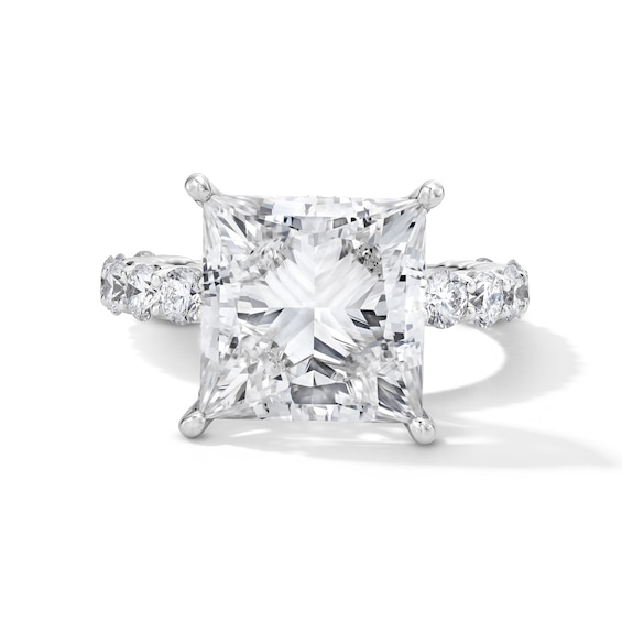 Vera Wang Love Collection 9.45 CT. T.w. Princess Certified Lab-Grown Diamond Engagement Ring in 14K White Gold (F/Vs2)