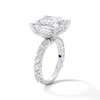 Thumbnail Image 5 of Vera Wang Love Collection 9.45 CT. T.W. Princess Certified Lab-Grown Diamond Engagement Ring in 14K White Gold (F/VS2)