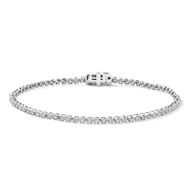 Main Image 1 of 1 CT. T.W. Diamond Tennis Bracelet in 10K White Gold