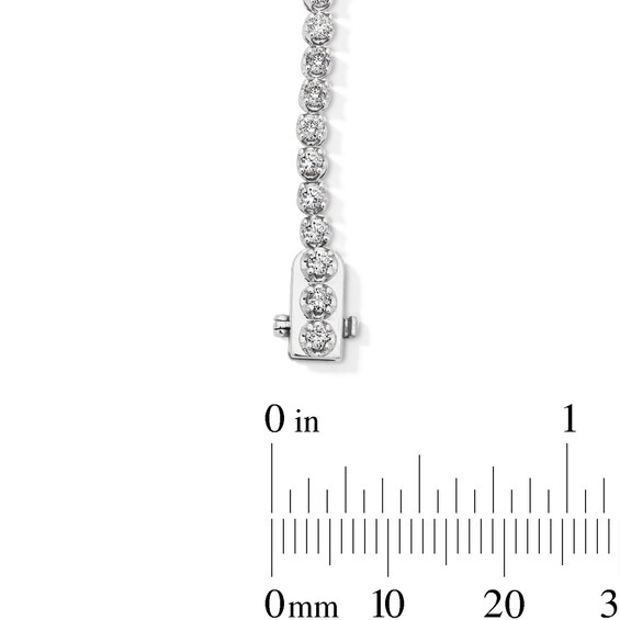 2 CT. T.w. Diamond Tennis Bracelet in 10K White Gold