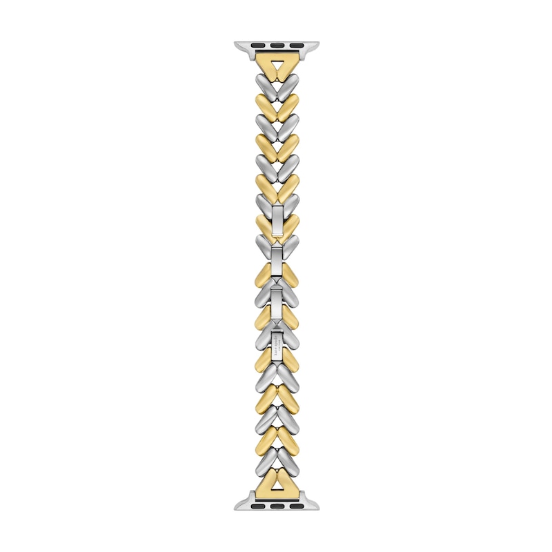 Main Image 1 of Ladies' Kate Spade Two-Tone Stainless Steel Smart Watch Herringbone Bracelet Band (Model: KSS0201E)