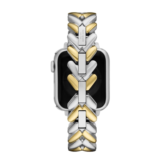 Ladies' Kate Spade Two-Tone Stainless Steel Smart Watch Herringbone Bracelet Band (Model: Kss0201E)