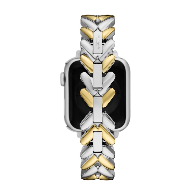 Main Image 4 of Ladies' Kate Spade Two-Tone Stainless Steel Smart Watch Herringbone Bracelet Band (Model: KSS0201E)