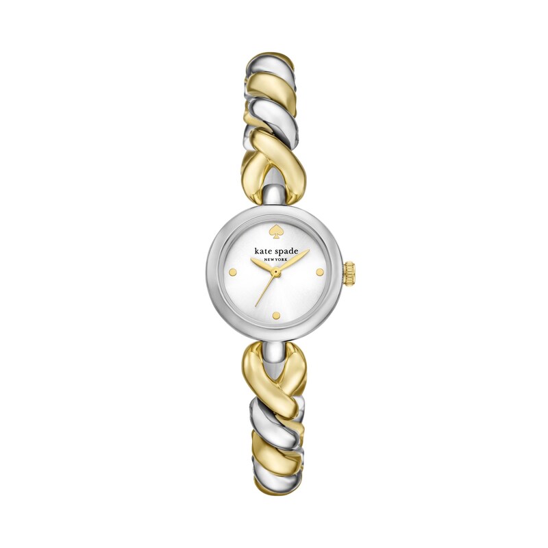 Main Image 1 of Ladies' Kate Spade Monroe Analog Watch with Silver-Tone Dial and Two-Tone Twist Link Bracelet (Model: KSW1873)