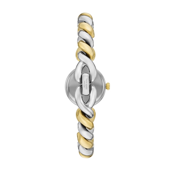 Ladies' Kate Spade Monroe Analog Watch with Silver-Tone Dial and Two-Tone Twist Link Bracelet (Model: Ksw1873)
