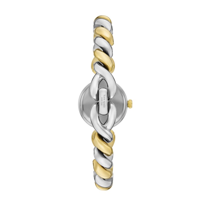 Main Image 3 of Ladies' Kate Spade Monroe Analog Watch with Silver-Tone Dial and Two-Tone Twist Link Bracelet (Model: KSW1873)