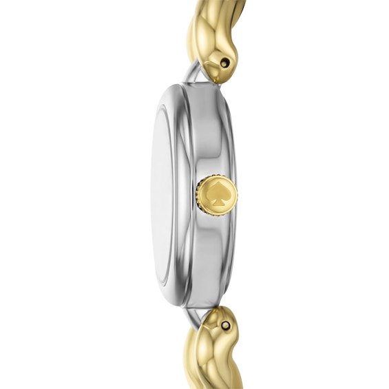 Ladies' Kate Spade Monroe Analog Watch with Silver-Tone Dial and Two-Tone Twist Link Bracelet (Model: Ksw1873)