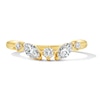 Thumbnail Image 1 of 3/8 CT. T.W. Marquise-Cut and Round Lab-Grown Diamond Contour Anniversary Band in 14K Gold (F/VS2)