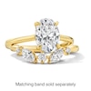 Thumbnail Image 5 of 3/8 CT. T.W. Marquise-Cut and Round Lab-Grown Diamond Contour Anniversary Band in 14K Gold (F/VS2)