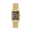 Thumbnail Image 1 of Ladies' Fossil Raquel Crystal Accent Gold-Tone IP Watch with Rectangle Black Dial (Model: ES5417)