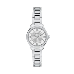 Ladies' Fossil Gilmore White Stainless Steel with Silver and White Dial (Model: ES5419)