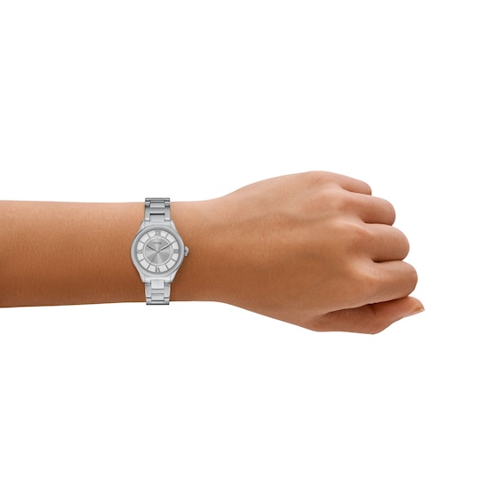 Ladies' Fossil Gilmore White Stainless Steel with Silver and White Dial (Model: Es5419)
