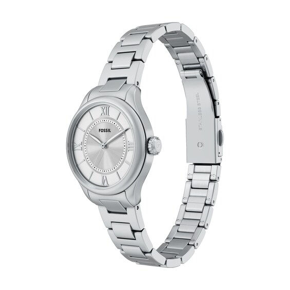 Ladies' Fossil Gilmore White Stainless Steel with Silver and White Dial (Model: Es5419)