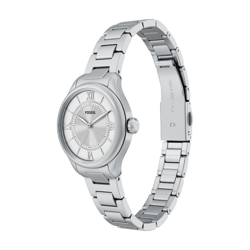 Main Image 3 of Ladies' Fossil Gilmore White Stainless Steel with Silver and White Dial (Model: ES5419)