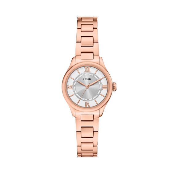 Ladies' Fossil Gilmore Rose-Gold Tone IP with Silver-Tone and White Dial (Model: Es5420)