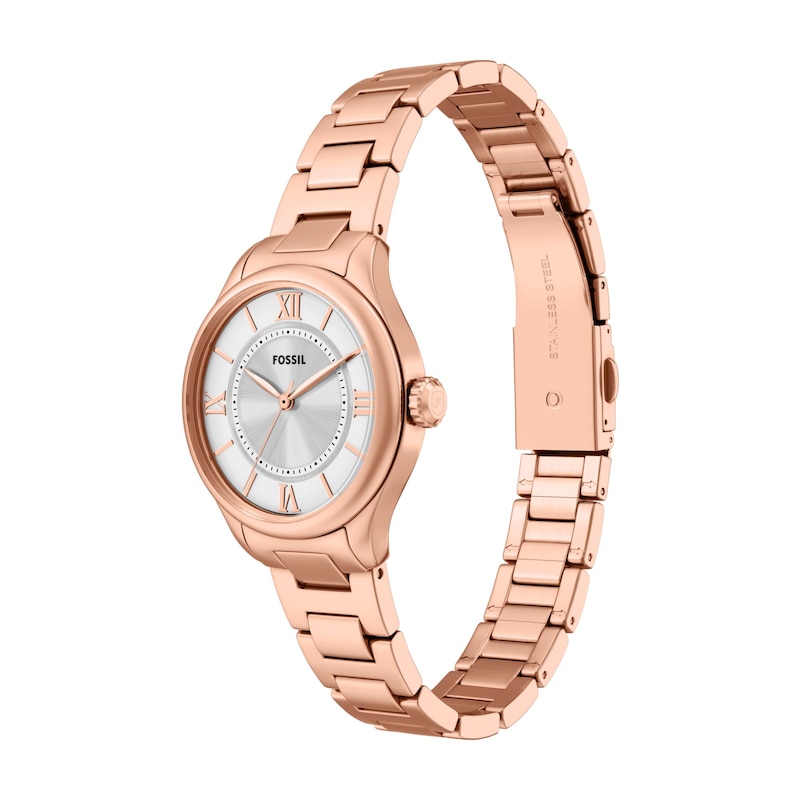 Main Image 3 of Ladies' Fossil Gilmore Rose-Gold Tone IP with Silver-Tone and White Dial (Model: ES5420)