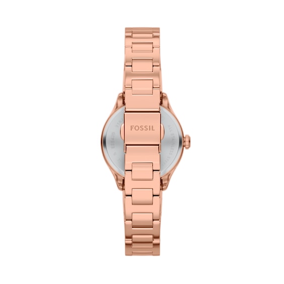Ladies' Fossil Gilmore Rose-Gold Tone IP with Silver-Tone and White Dial (Model: Es5420)