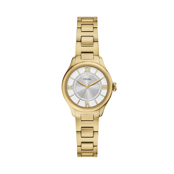 Ladies' Fossil Gilmore Gold-Tone IP with Silver-Tone and White Dial (Model: Es5421)