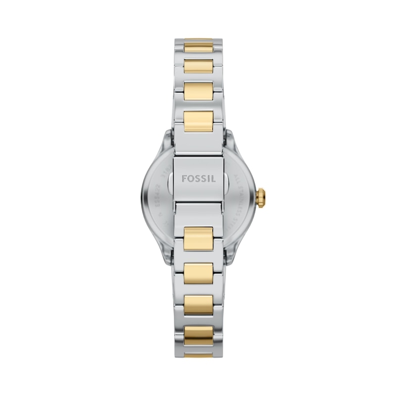 Main Image 4 of Ladies' Fossil Gilmore Two-Tone IP Watch with Silver-Tone and White Dial (Model: ES5422)