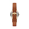 Thumbnail Image 4 of Ladies' Fossil Gilmore Gold-Tone IP Watch with Silver-Tone Dial and Brown Leather Strap (Model: ES5423)
