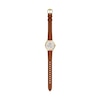 Thumbnail Image 5 of Ladies' Fossil Gilmore Gold-Tone IP Watch with Silver-Tone Dial and Brown Leather Strap (Model: ES5423)