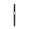 Thumbnail Image 5 of Ladies’ Fossil Harlow Octagonal Watch with Cream Dial and Brown Leather Strap (Model: ES5426)
