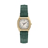 Thumbnail Image 1 of Ladies’ Fossil Harlow Octagonal Watch with Cream Dial and Green Leather Strap (Model: ES5427)