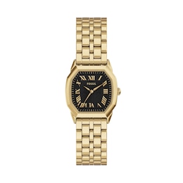 Ladies' Fossil Harlow Octagonal Watch with Black Dial (Model: ES5433)