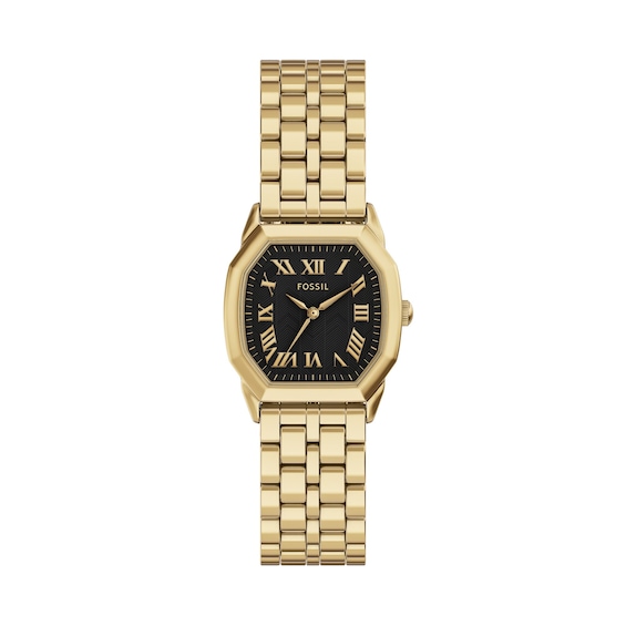 Ladies' Fossil Harlow Octagonal Watch with Black Dial (Model: Es5433)