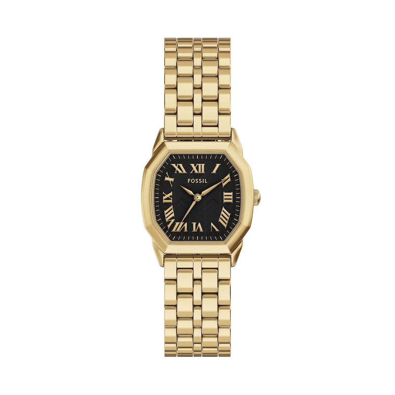 Main Image 1 of Ladies' Fossil Harlow Octagonal Watch with Black Dial (Model: ES5433)