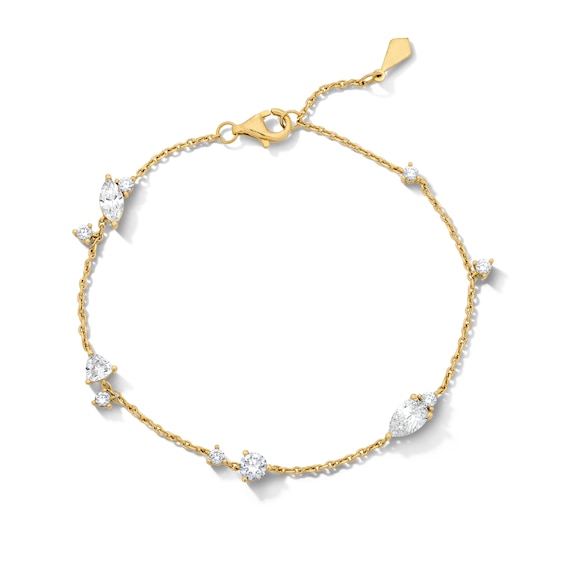 1 CT. T.w. Certified Lab-Grown Multi-Diamond Bracelet in 10K Gold (F/Vs2) - 7.5"